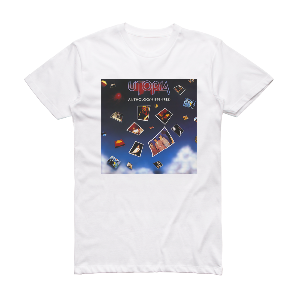 Utopia Anthology 1974 1985 Album Cover T-Shirt White