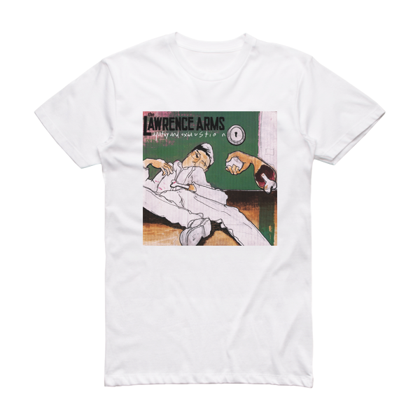 The Lawrence Arms Apathy And Exhaustion Album Cover T-Shirt White