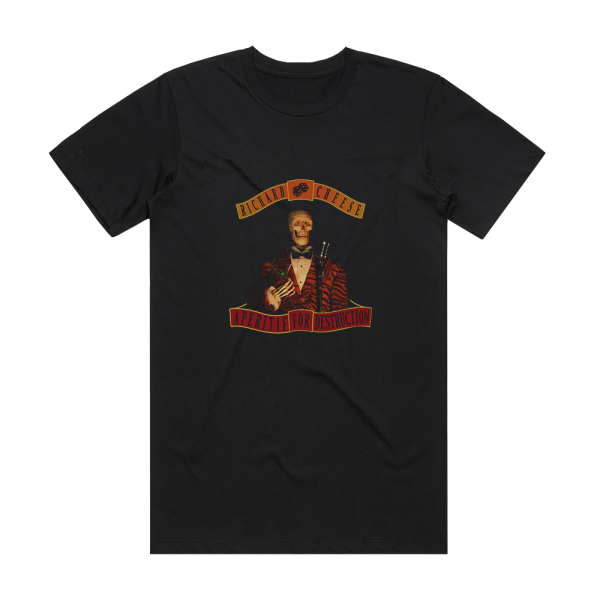 Richard Cheese Aperitif For Destruction Album Cover T-Shirt Black