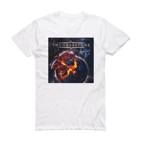 Thunderstone Apocalypse Again Album Cover T-Shirt White