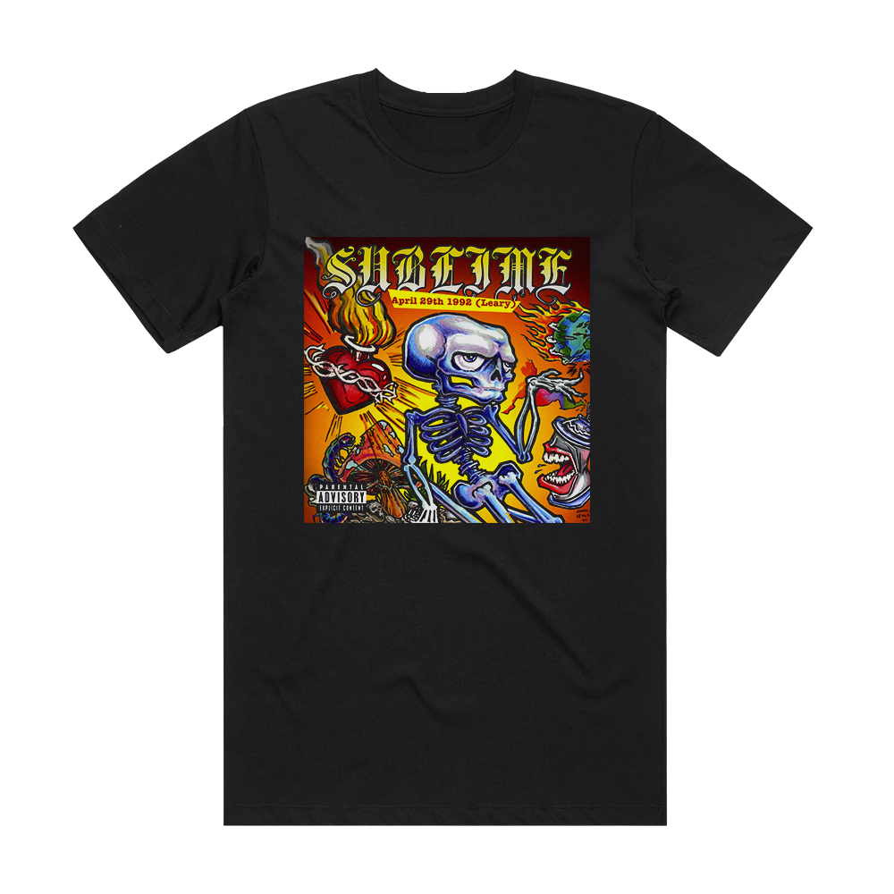 Sublime April 29Th 1992 Leary Album Cover T-Shirt Black – ALBUM COVER T ...