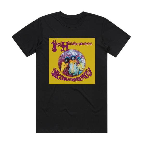 The Jimi Hendrix Experience Are You Experienced 2 Album Cover T-Shirt Black