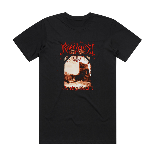 Ragnarok Arising Realm Album Cover T-Shirt Black