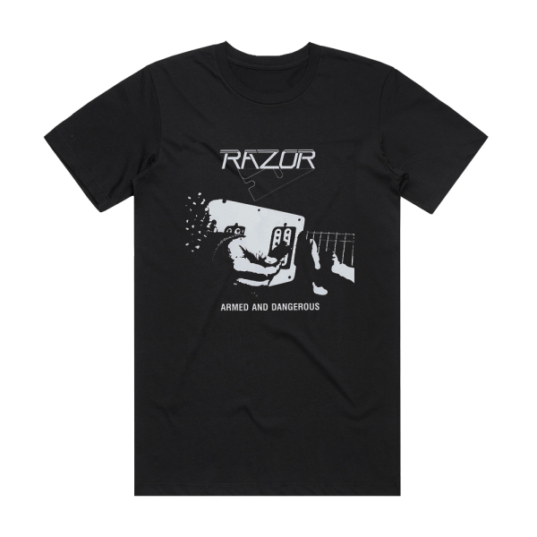 Razor Armed And Dangerous Album Cover T-Shirt Black