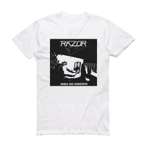 Razor Armed And Dangerous Album Cover T-Shirt White