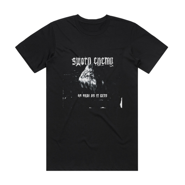 Sworn Enemy As Real As It Gets Album Cover T-Shirt Black