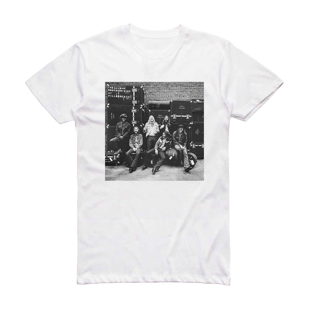 The Allman Brothers Band At Fillmore East Album Cover T-Shirt White ...
