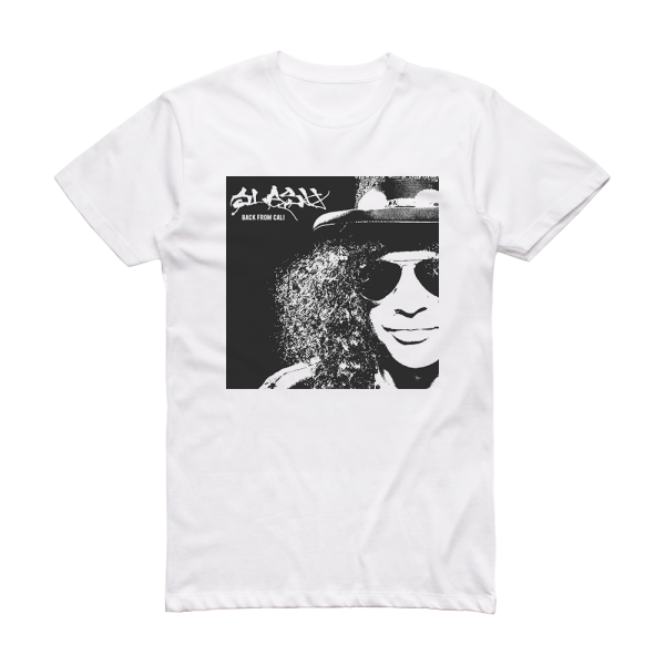 Slash Back From Cali Album Cover T-Shirt White