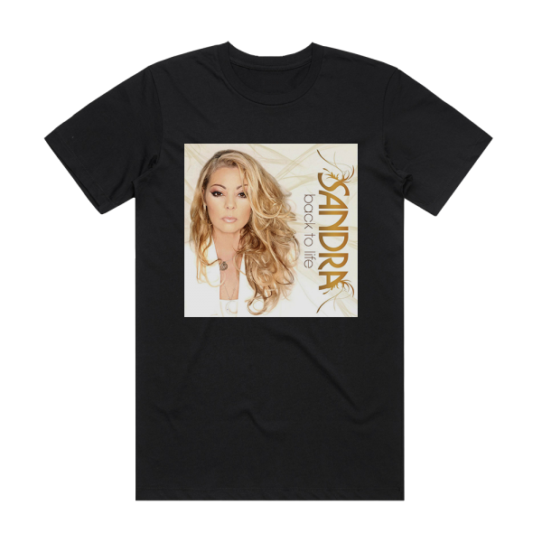 Sandra Back To Life Album Cover T-Shirt Black