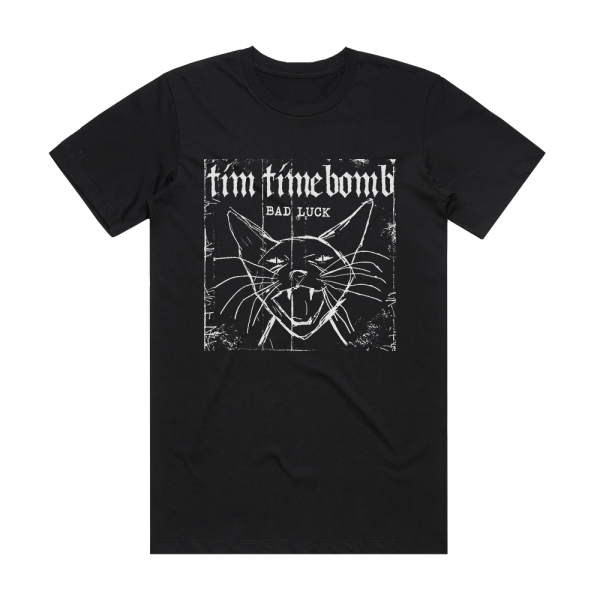 Tim Timebomb Bad Luck Album Cover T-Shirt Black