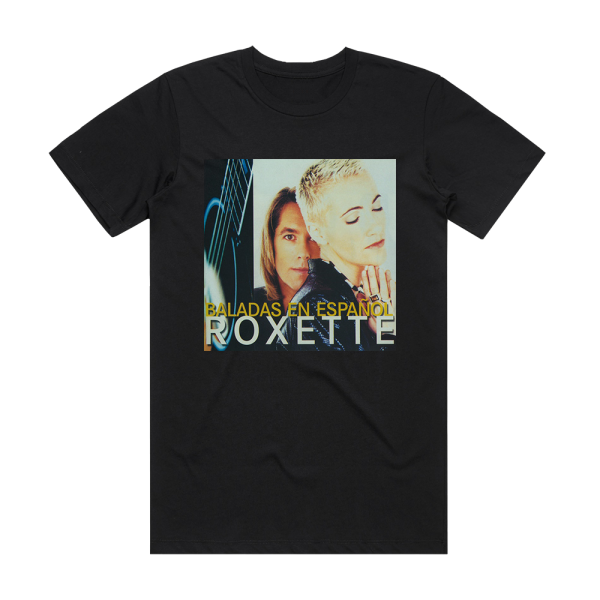 Roxette Baladas En Espaol Album Cover T-Shirt Black