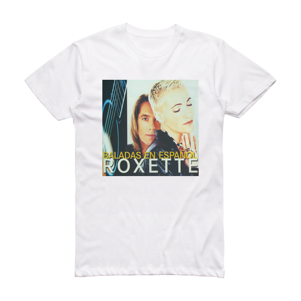 Roxette Baladas En Espaol Album Cover T-Shirt White