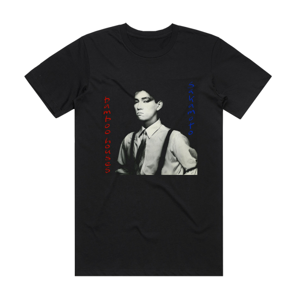 Ryuichi Sakamoto Bamboo Houses Bamboo Music Album Cover T-Shirt Black