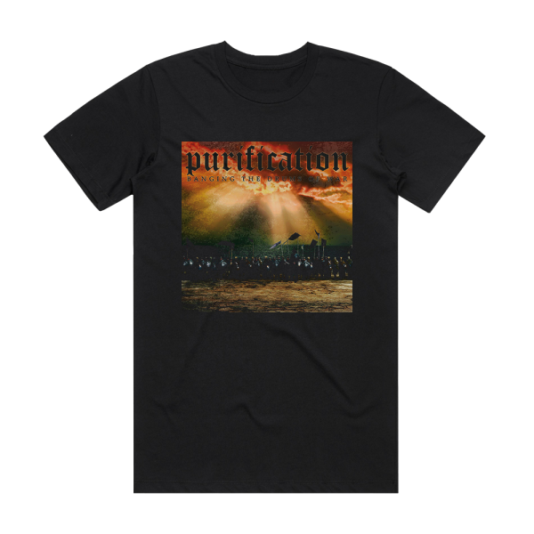 Purification Banging The Drums Of War Album Cover T-Shirt Black