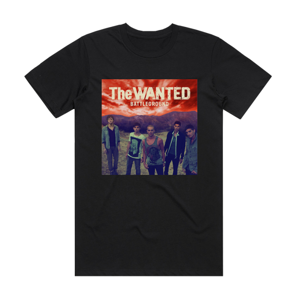 The Wanted Battleground Album Cover T-Shirt Black