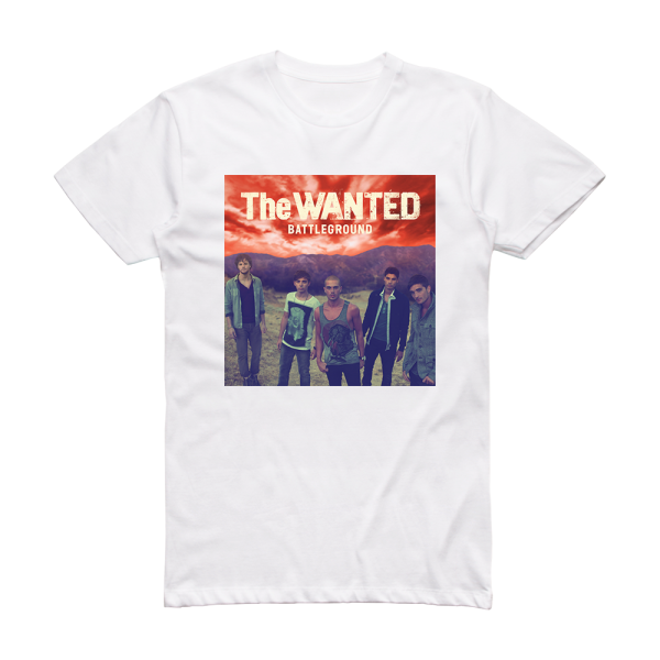 The Wanted Battleground Album Cover T-Shirt White