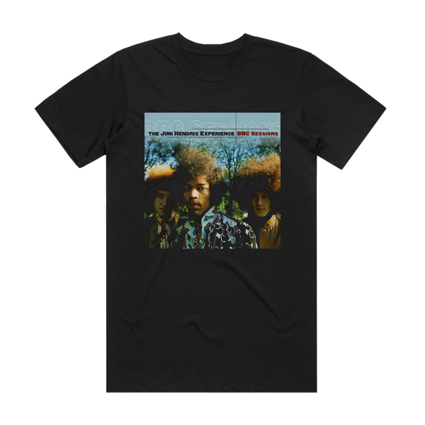 The Jimi Hendrix Experience Bbc Sessions Album Cover T-Shirt Black