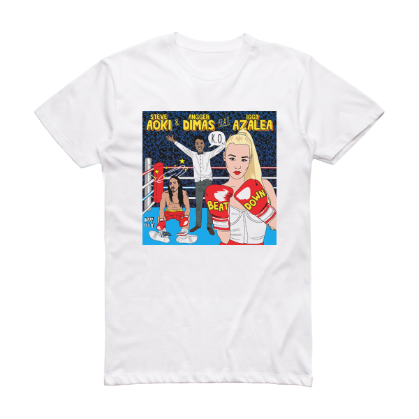 Steve Aoki Beat Down Album Cover T-Shirt White