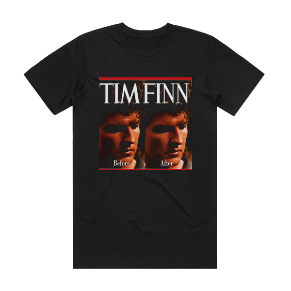 Tim Finn Before After Album Cover T-Shirt Black