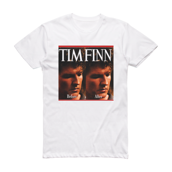 Tim Finn Before After Album Cover T-Shirt White