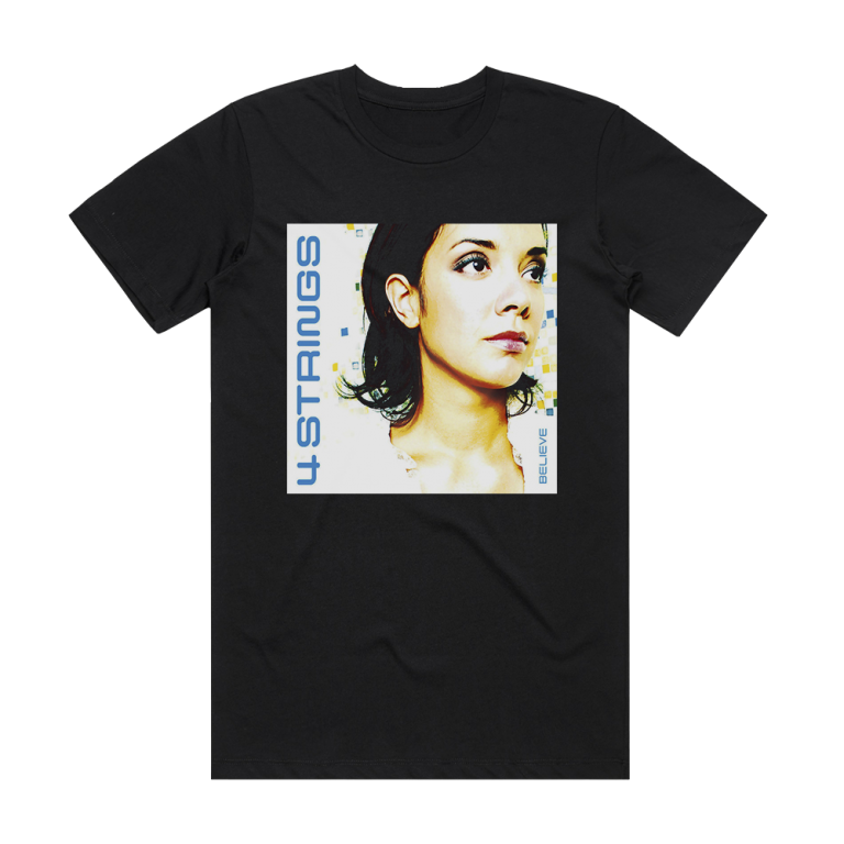 4 Strings Believe 2 Album Cover T-Shirt Black – ALBUM COVER T-SHIRTS