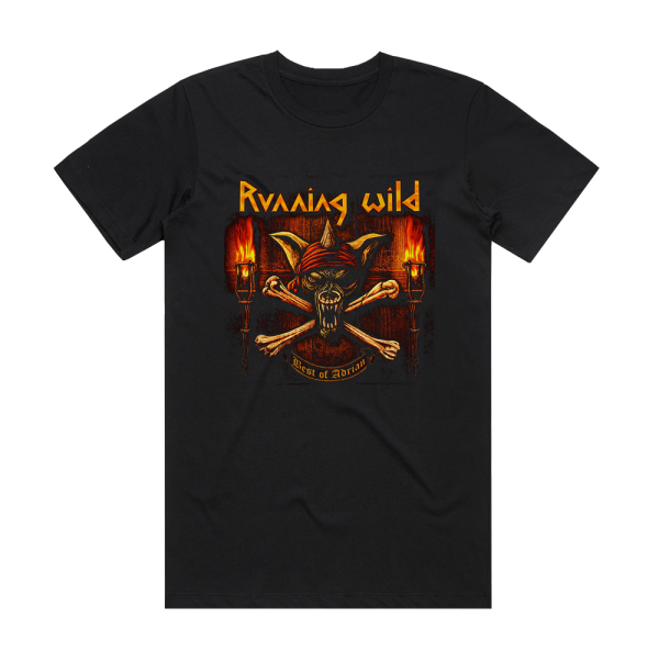 Running Wild Best Of Adrian Album Cover T-Shirt Black