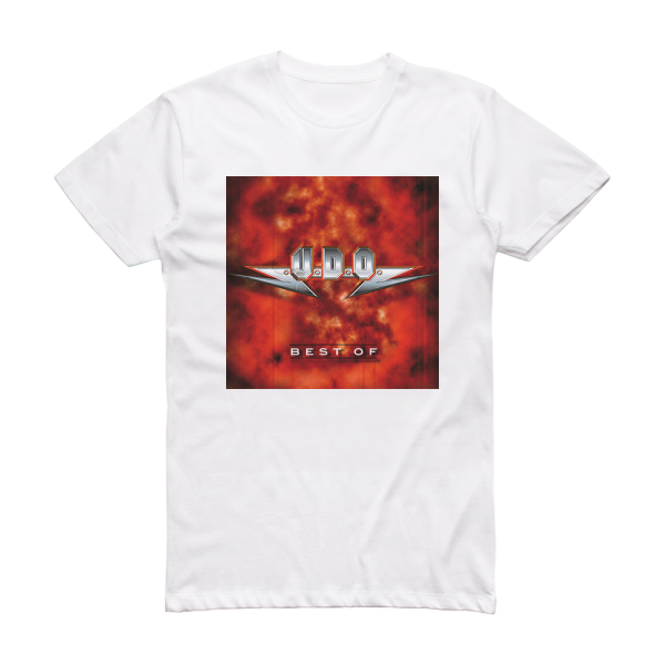 U D O Best Of Album Cover T-Shirt White