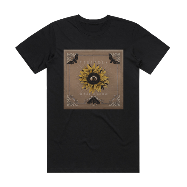 Vangough Between The Madness Album Cover T-Shirt Black