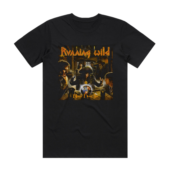 Running Wild Black Hand Inn Album Cover T-Shirt Black