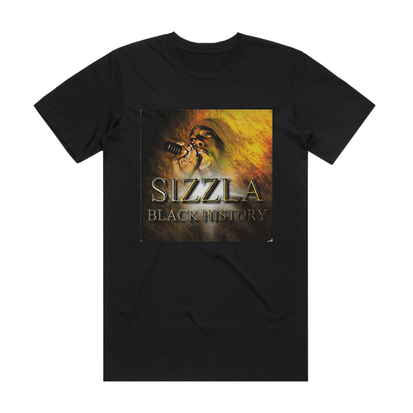 Sizzla Black History Album Cover T-Shirt Black