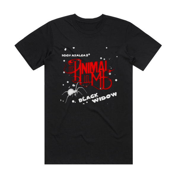 The Animal in Me Black Widow Album Cover T-Shirt Black