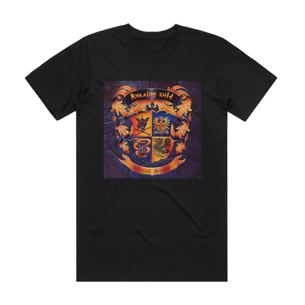 Running Wild Blazon Stone Album Cover T-Shirt Black