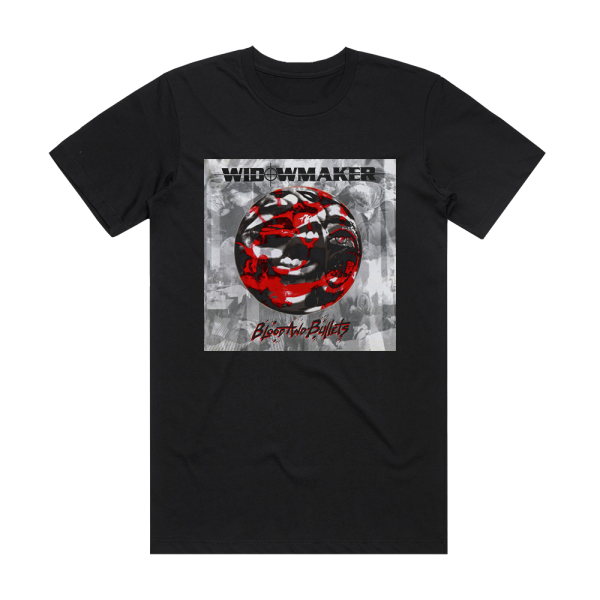 Widowmaker Blood And Bullets Album Cover T-Shirt Black