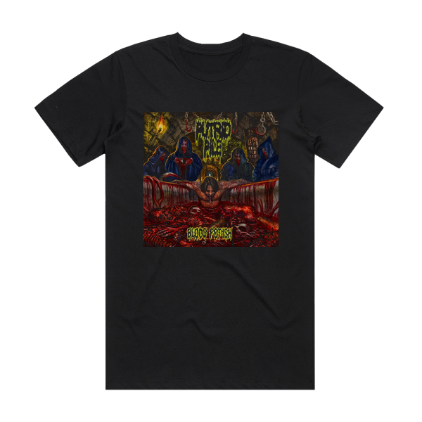 Putrid Pile Blood Fetish Album Cover T-Shirt Black