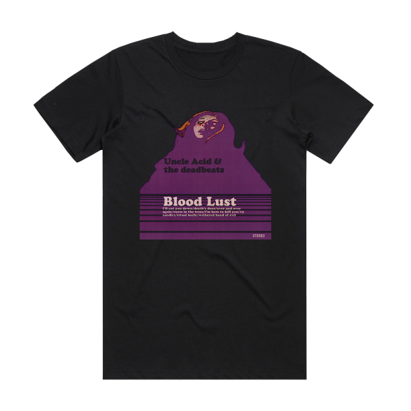 Uncle Acid and The Deadbeats Blood Lust Album Cover T-Shirt Black