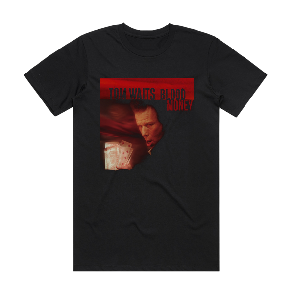 Tom Waits Blood Money Album Cover T-Shirt Black
