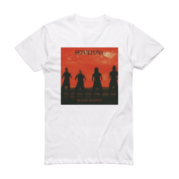 Sepultura Blood Rooted Album Cover T-Shirt White