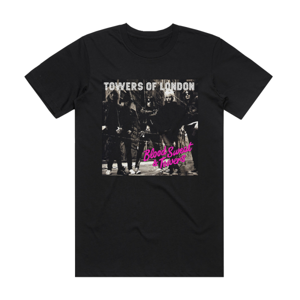 Towers of London Blood Sweat Towers Album Cover T-Shirt Black