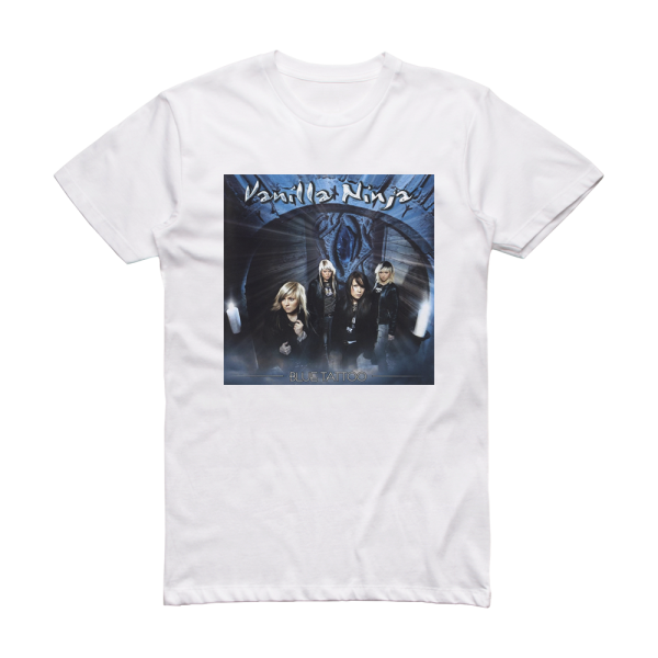 Vanilla Ninja Blue Tattoo Album Cover T-Shirt White