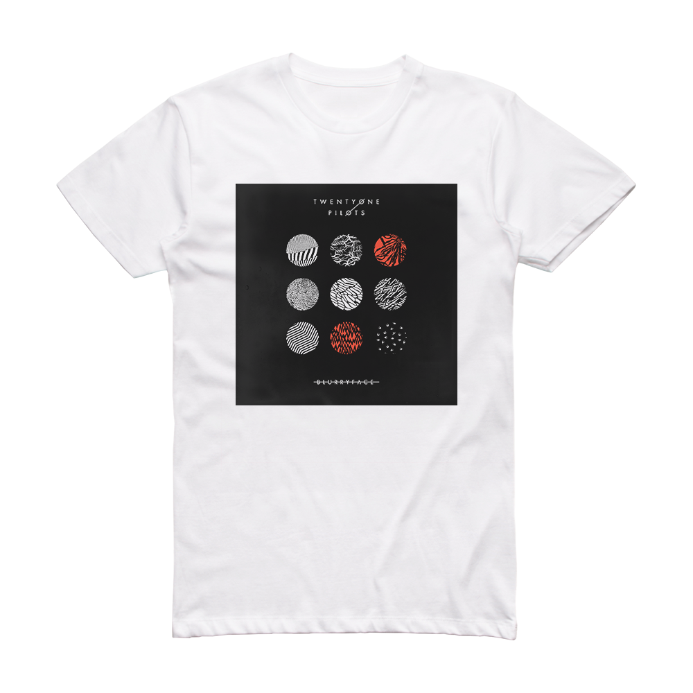 Twenty One Pilots Blurryface Album Cover T-Shirt White – ALBUM COVER T ...