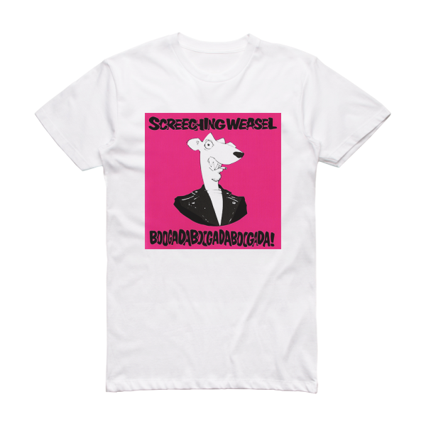 Screeching Weasel Boogadaboogadaboogada Album Cover T-Shirt White