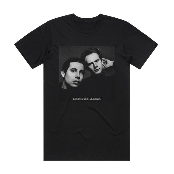 Simon and Garfunkel Bookends 1 Album Cover T-Shirt Black