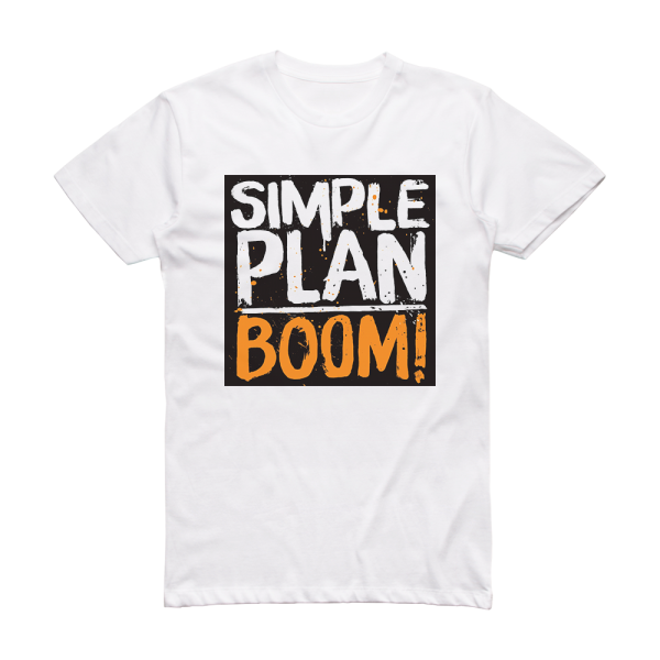 Simple Plan Boom Album Cover T-Shirt White