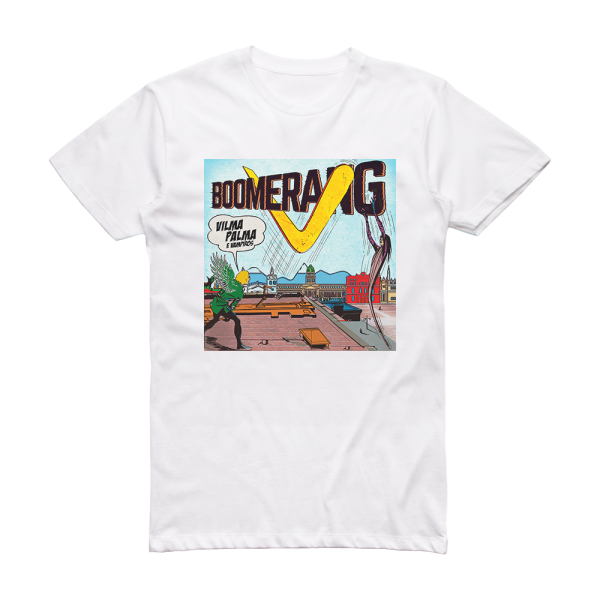 Vilma Palma e Vampiros Boomerang Album Cover T-Shirt White