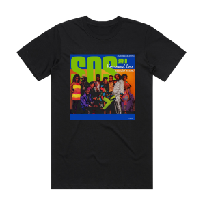 The S O S Band Borrowed Love Weekend Girl Album Cover T-Shirt Black