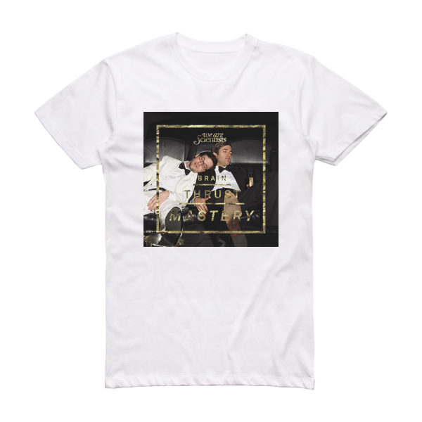 We Are Scientists Brain Thrust Mastery Album Cover T-Shirt White