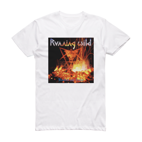 Running Wild Branded And Exiled Album Cover T-Shirt White