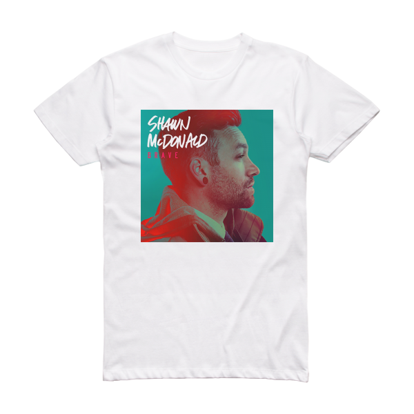 Shawn McDonald Brave Album Cover T-Shirt White