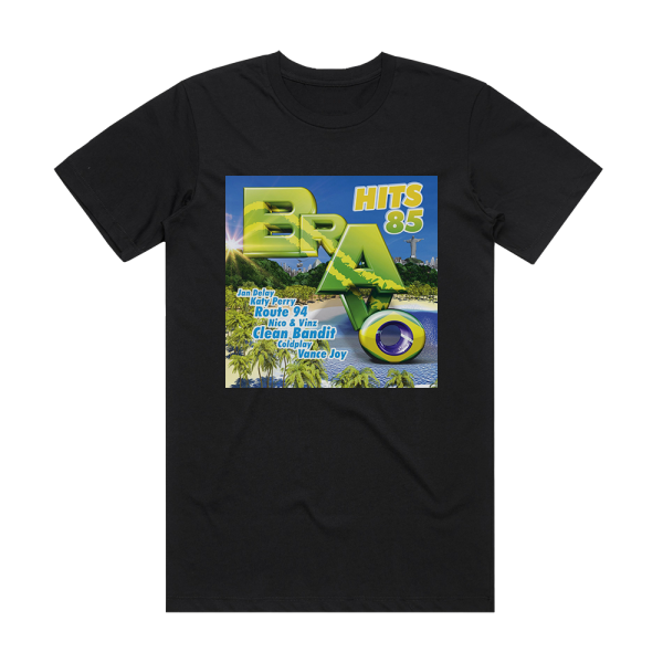 Various Artists Bravo Hits 85 Album Cover T-Shirt Black