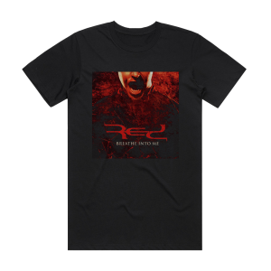 Red Breathe Into Me 1 Album Cover T-Shirt Black